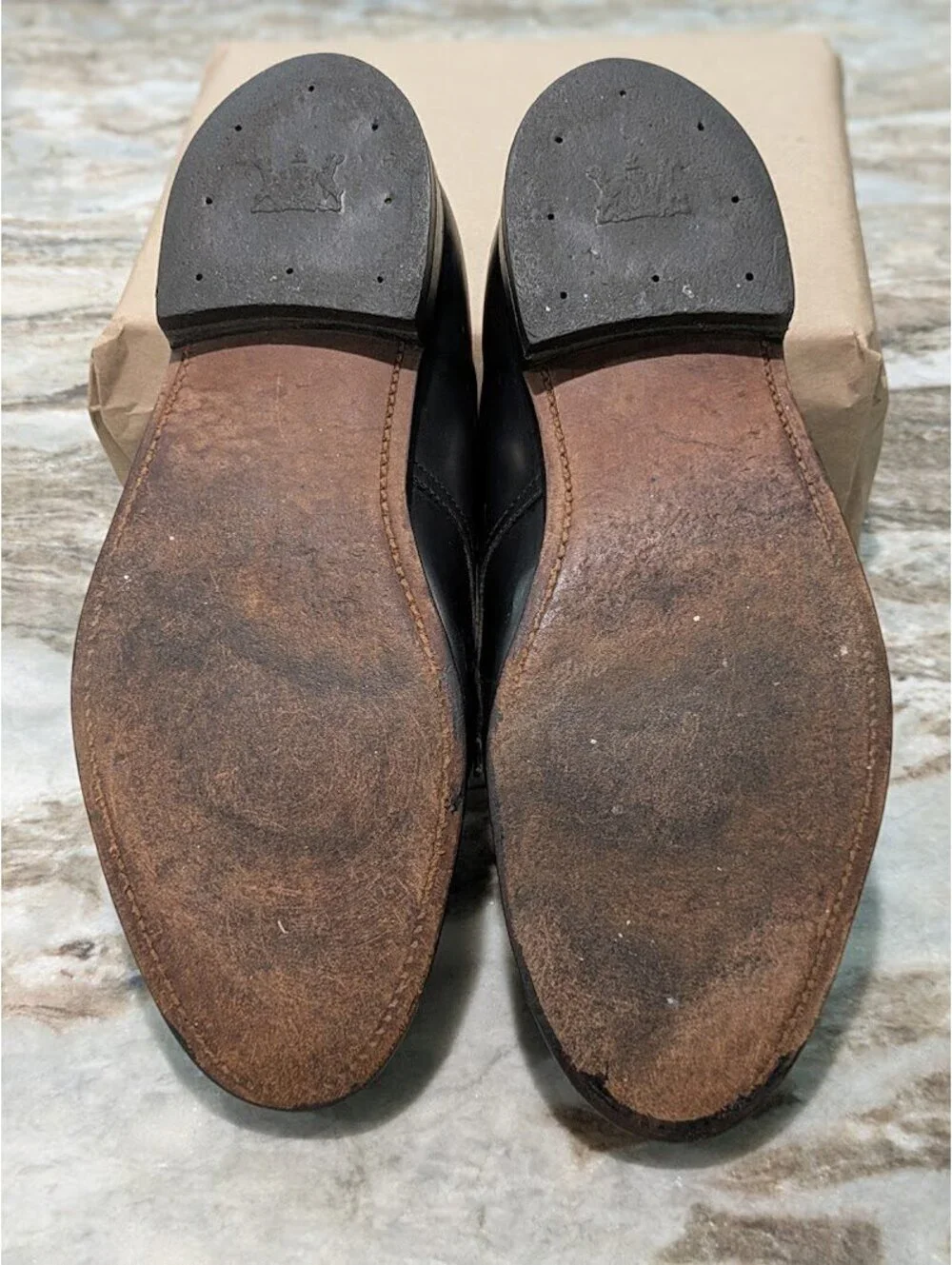 Vintage Walk‑Over Black Leather Oxford Shoes • Men’s 11 EEE